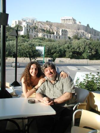 Antigoni Goni with Italian guitarist Oscar Ghiglia in Athens